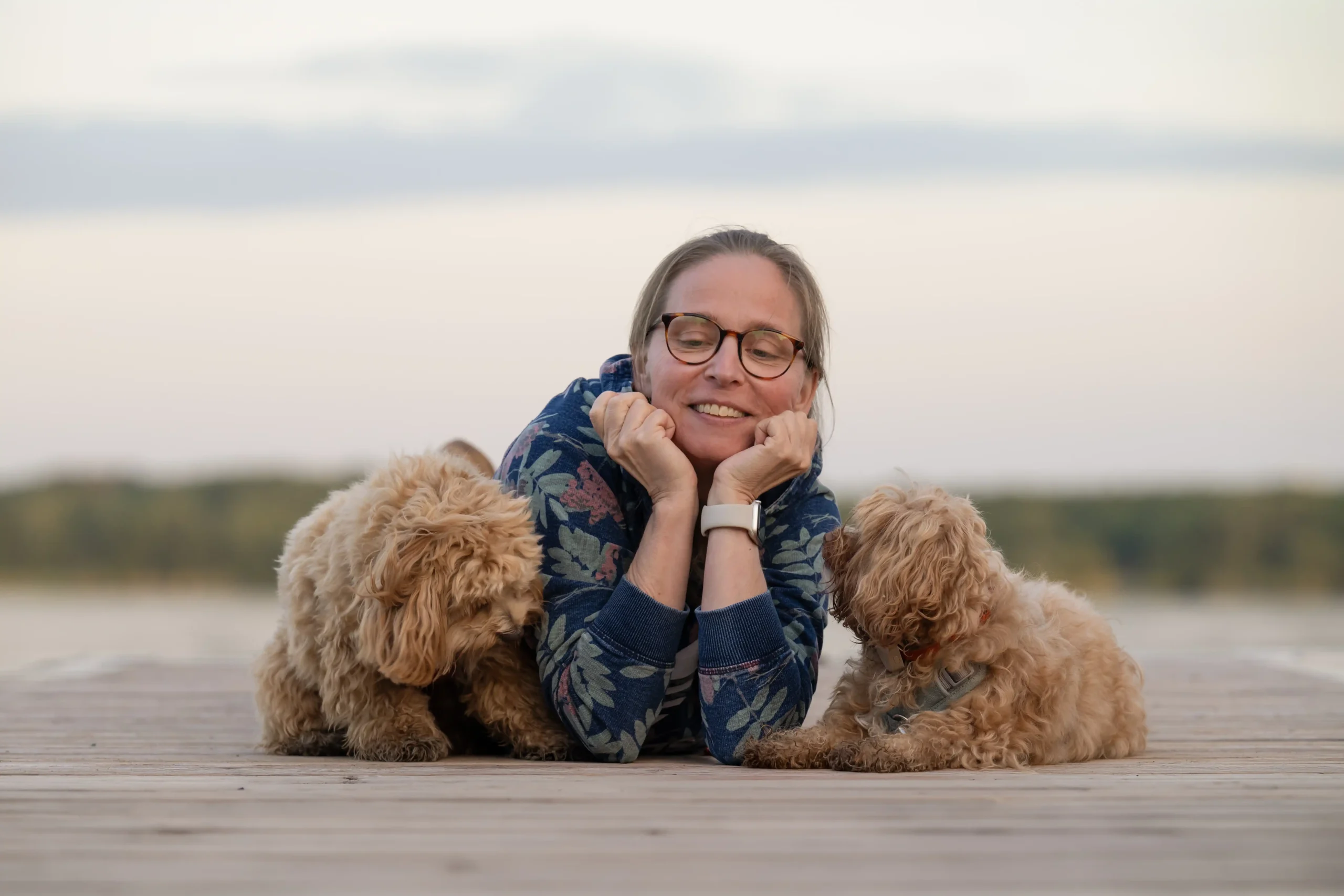 Heike mit Leni und Mia